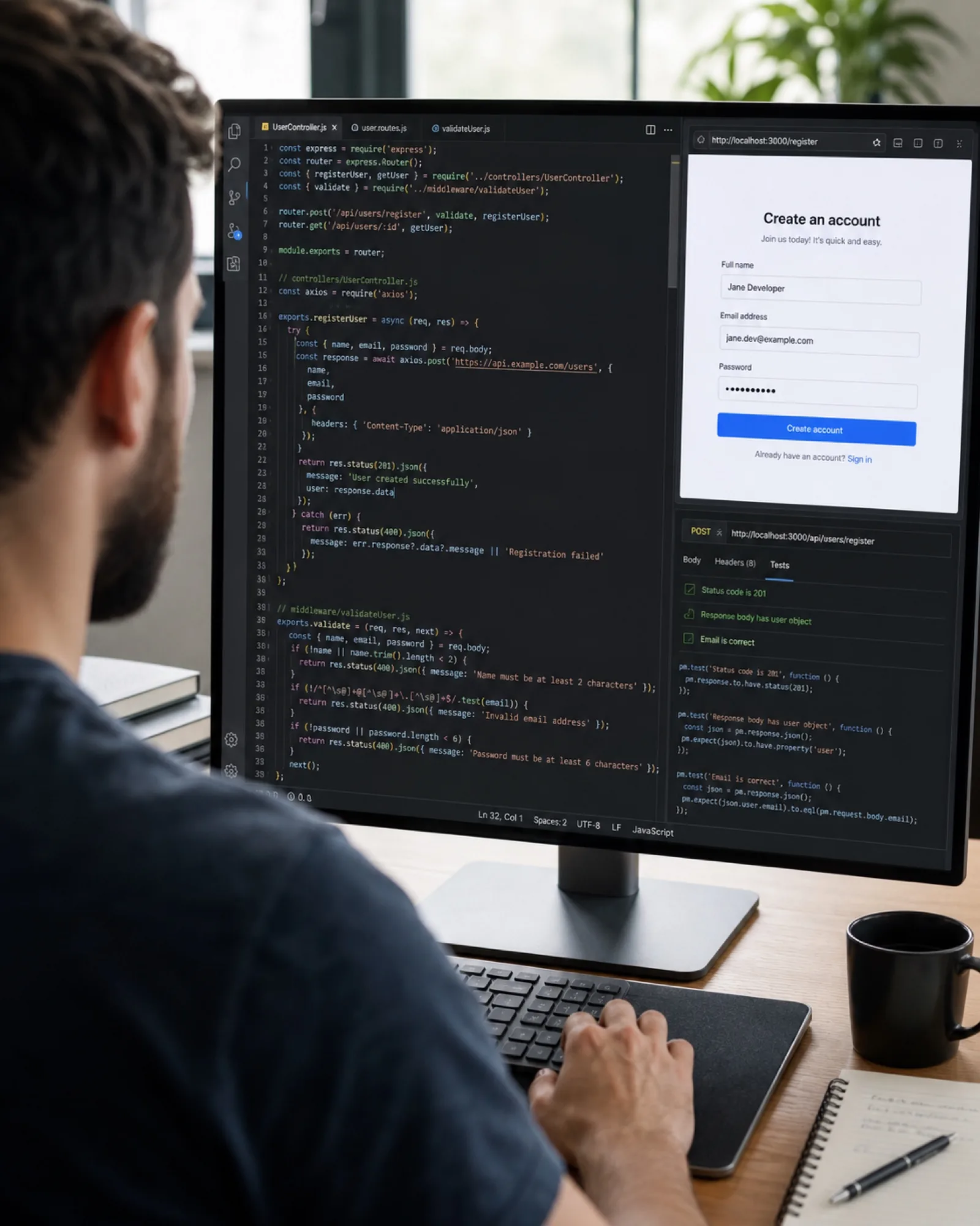 Codelabs engineers reviewing application architecture