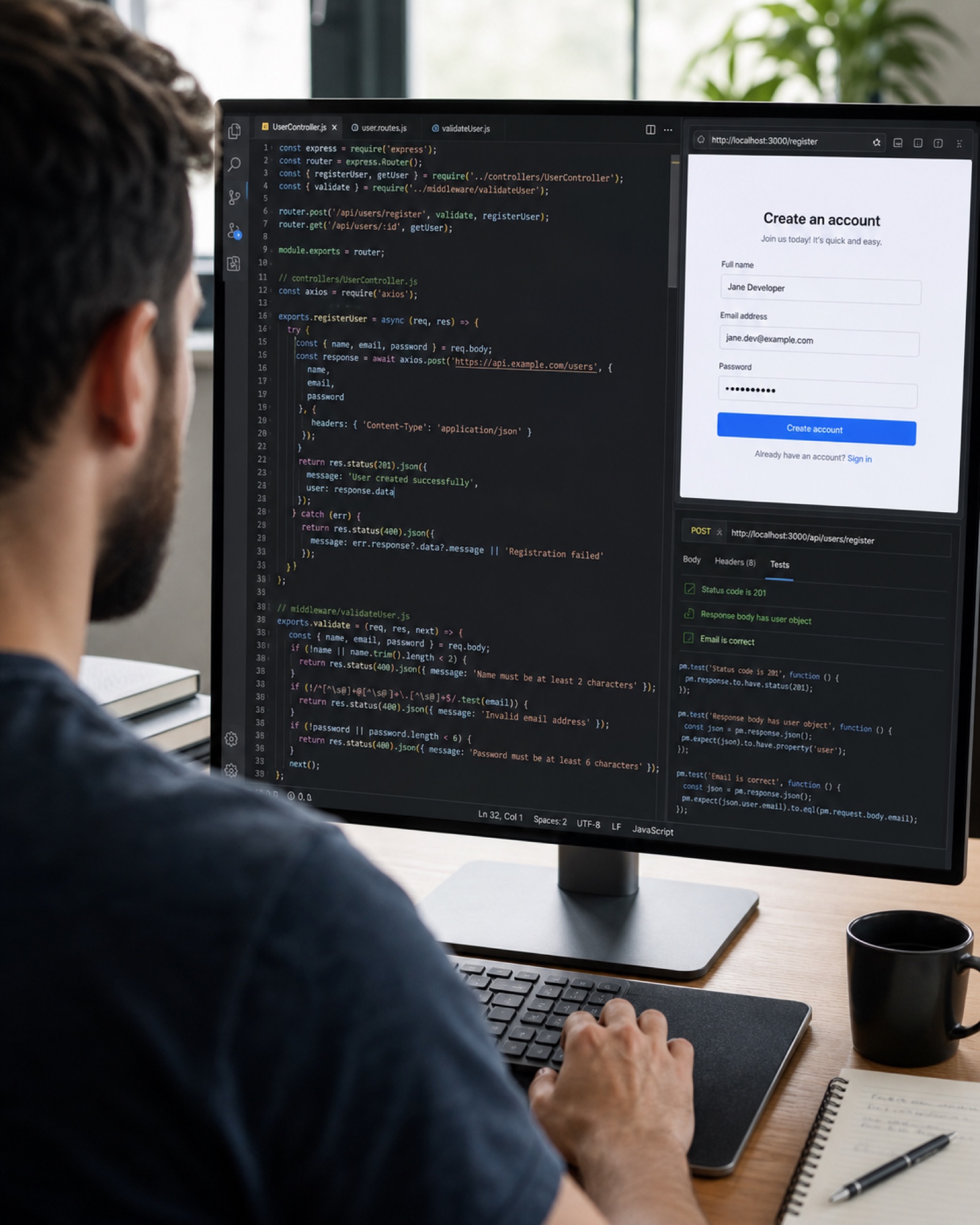 Codelabs engineers reviewing application architecture