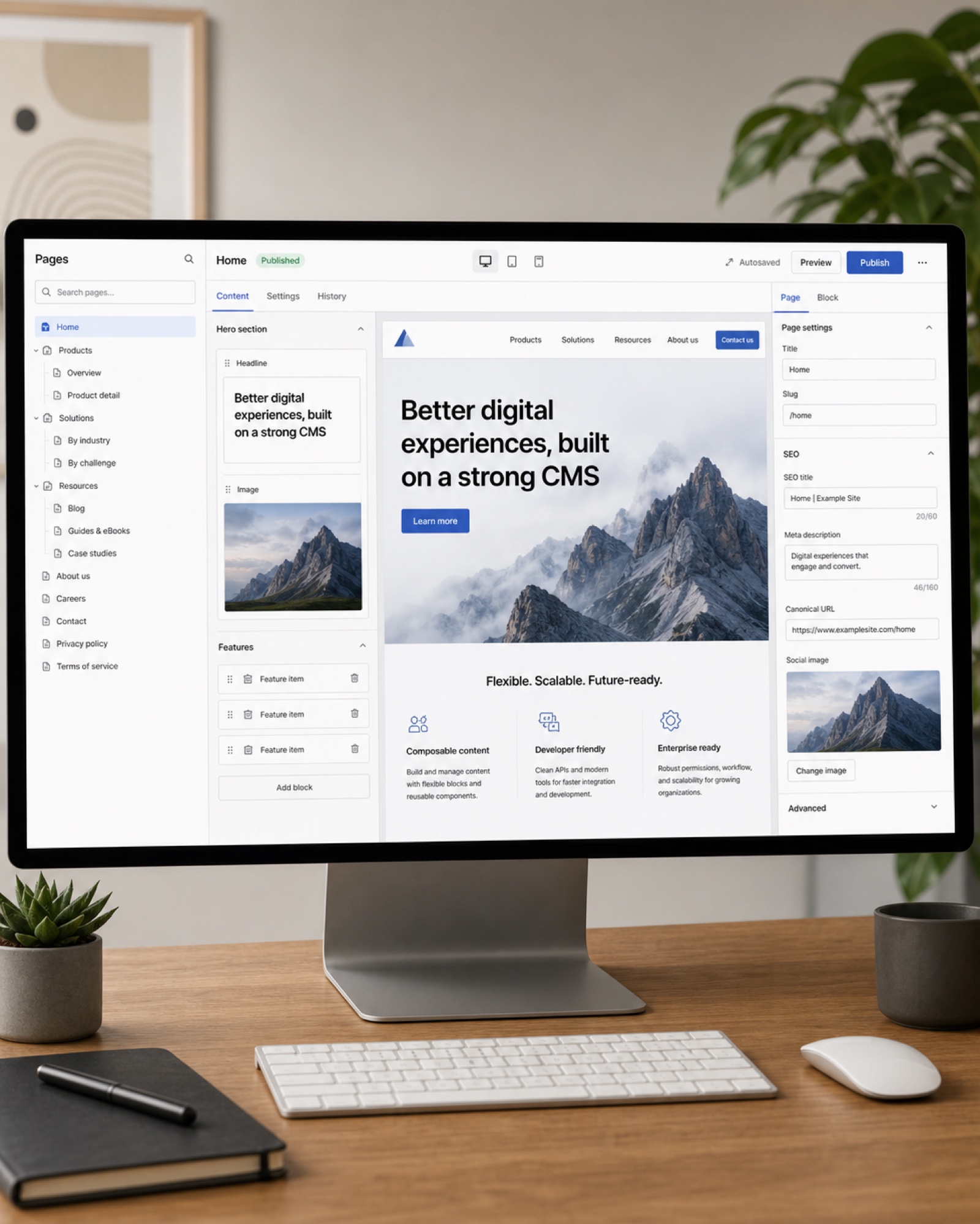 Codelabs team configuring a CMS platform