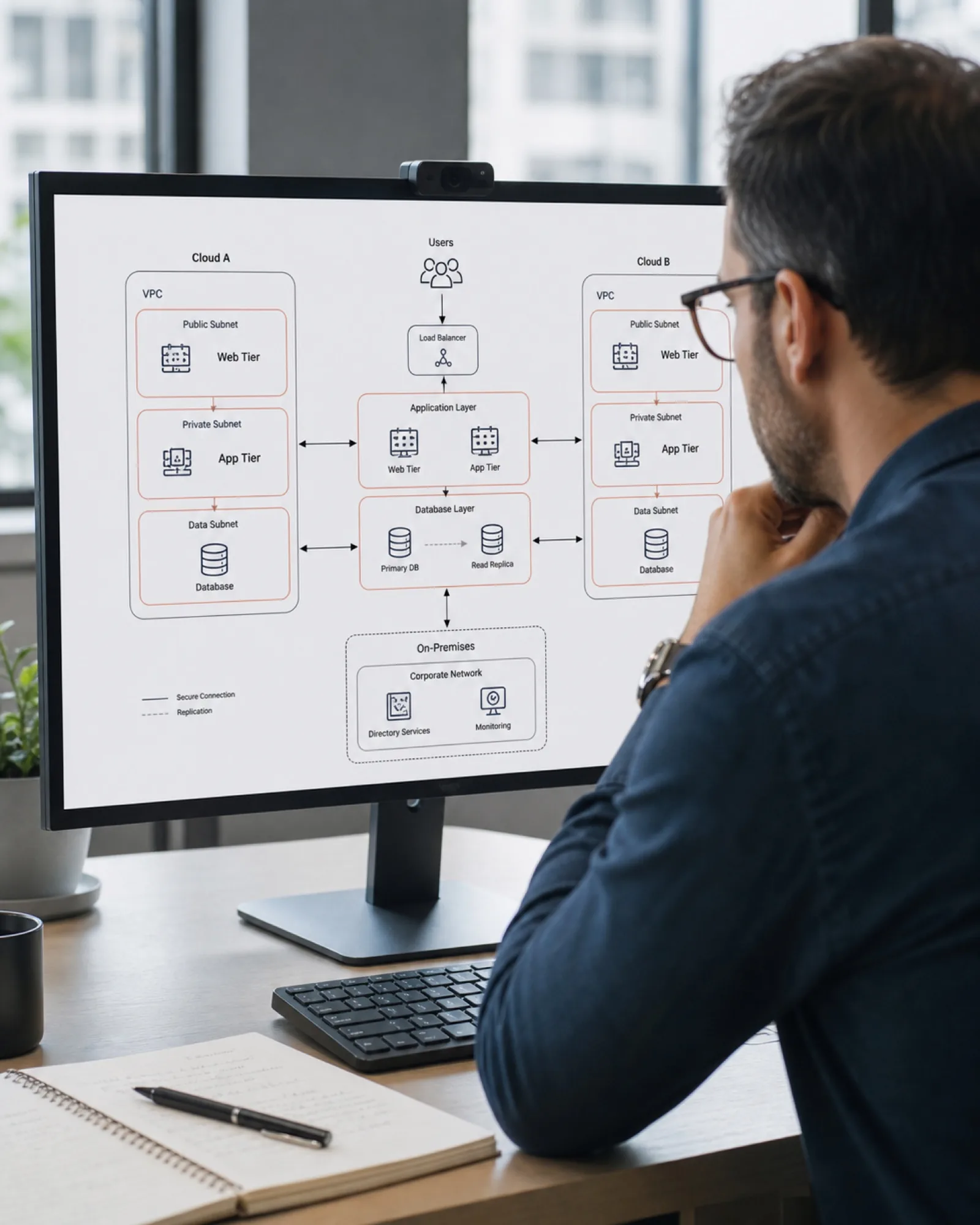 Cloud security monitoring dashboard