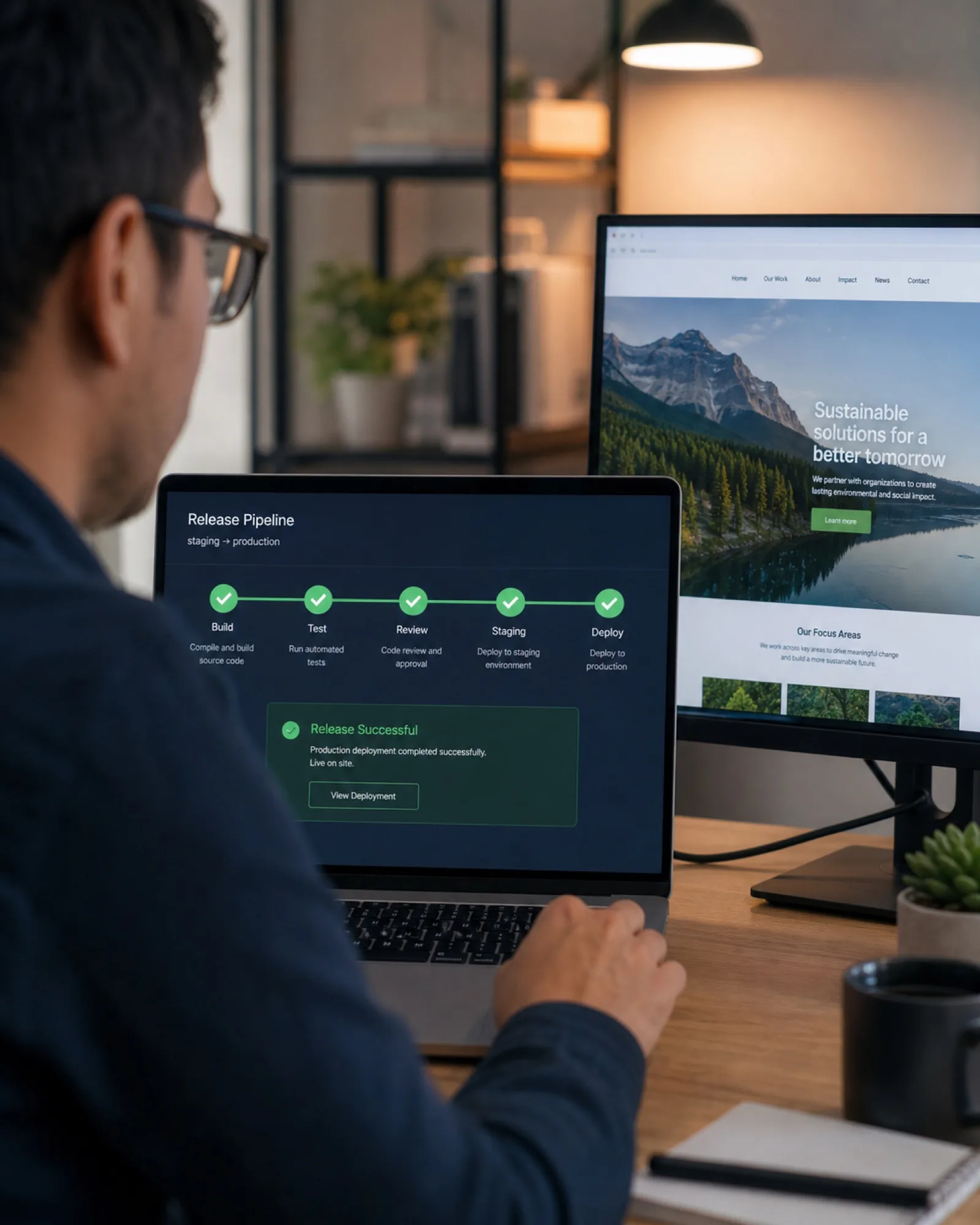 Codelabs developer customizing a CMS theme